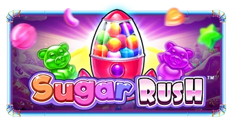 Sugar Rush oyununun renkli şeker temalı resmi tanıtım görseli